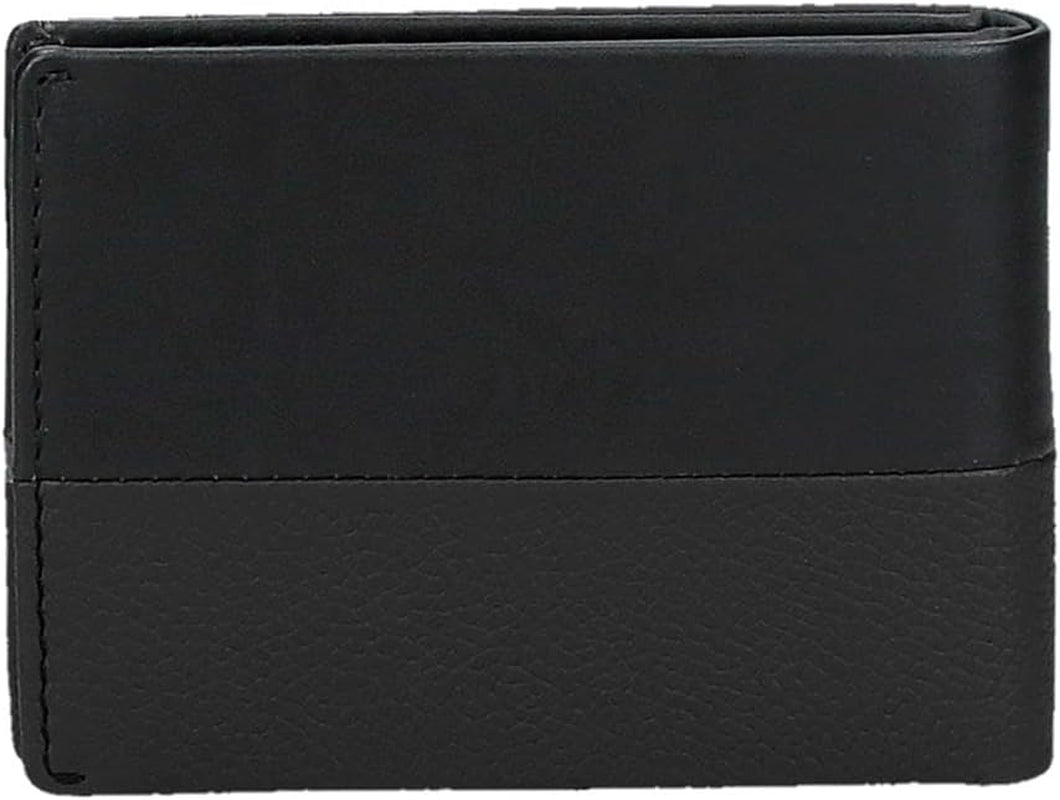 Pepe Jeans Portefeuille Double Horizontal avec Compartiment à Monnaie, Noir, 11 x 8 x 1 cm, Cuir, Protégé RFID, Homme, Portefeuille Horizontal avec Compartiment à Monnaie Portefeuille Homme Naty Shop