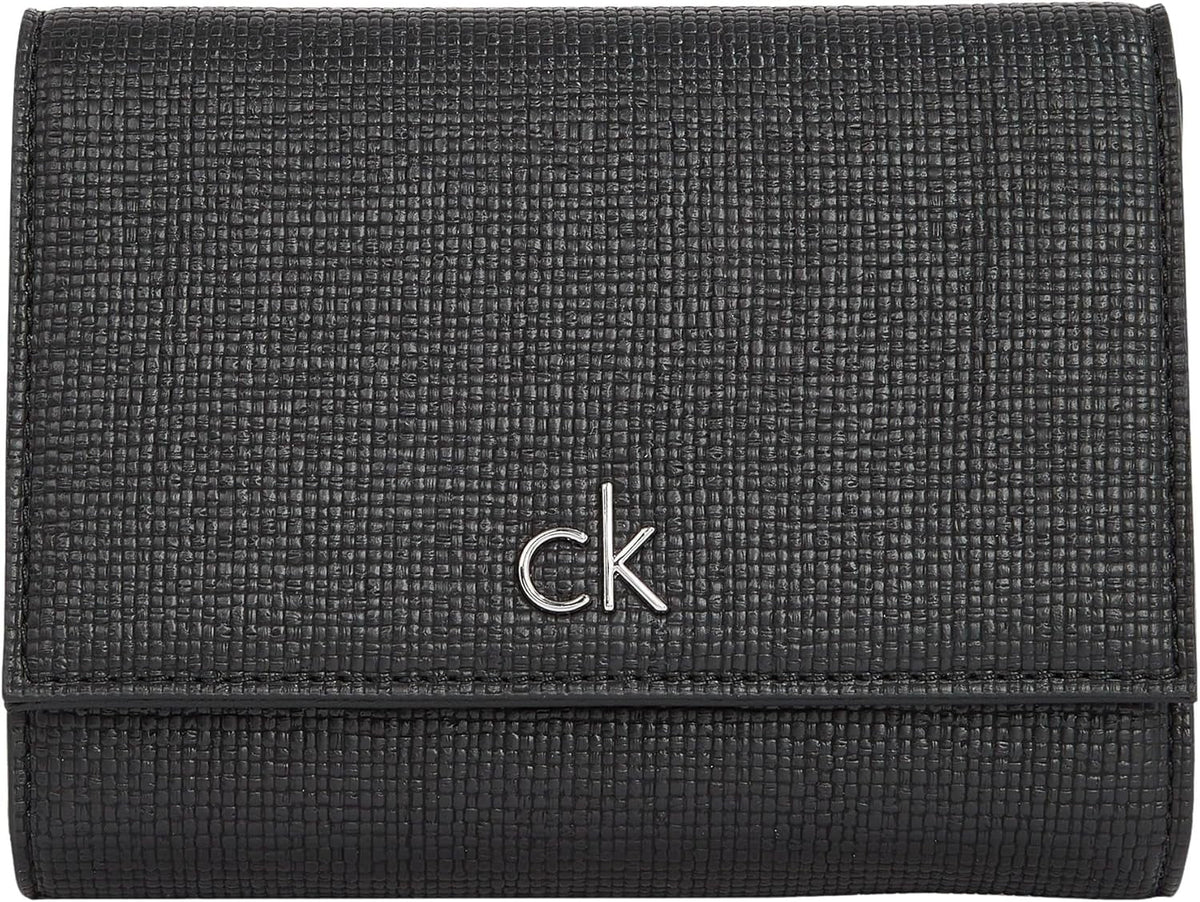 Calvin Klein Women's Daily Medium Trifold Klein Wallet, Noir (Ck Black), Taille Réelle Portefeuille Femme Naty Shop Default Title