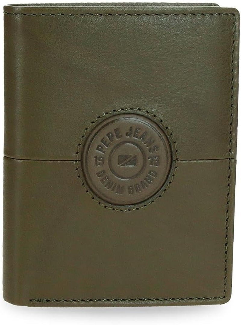 Pepe Jeans Cracker Cowhide Portefeuilles et porte-monnaie Noir Marron Vert Différentes tailles Naty Shop Homme Portefeuille Vert Porte-documents