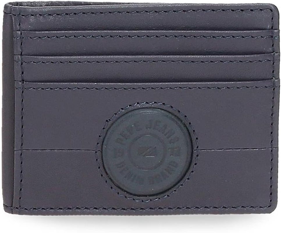Portefeuilles et porte-monnaie Pepe Jeans Cracker en cuir de vache, noir, marron, vert, différentes tailles - Naty Shop