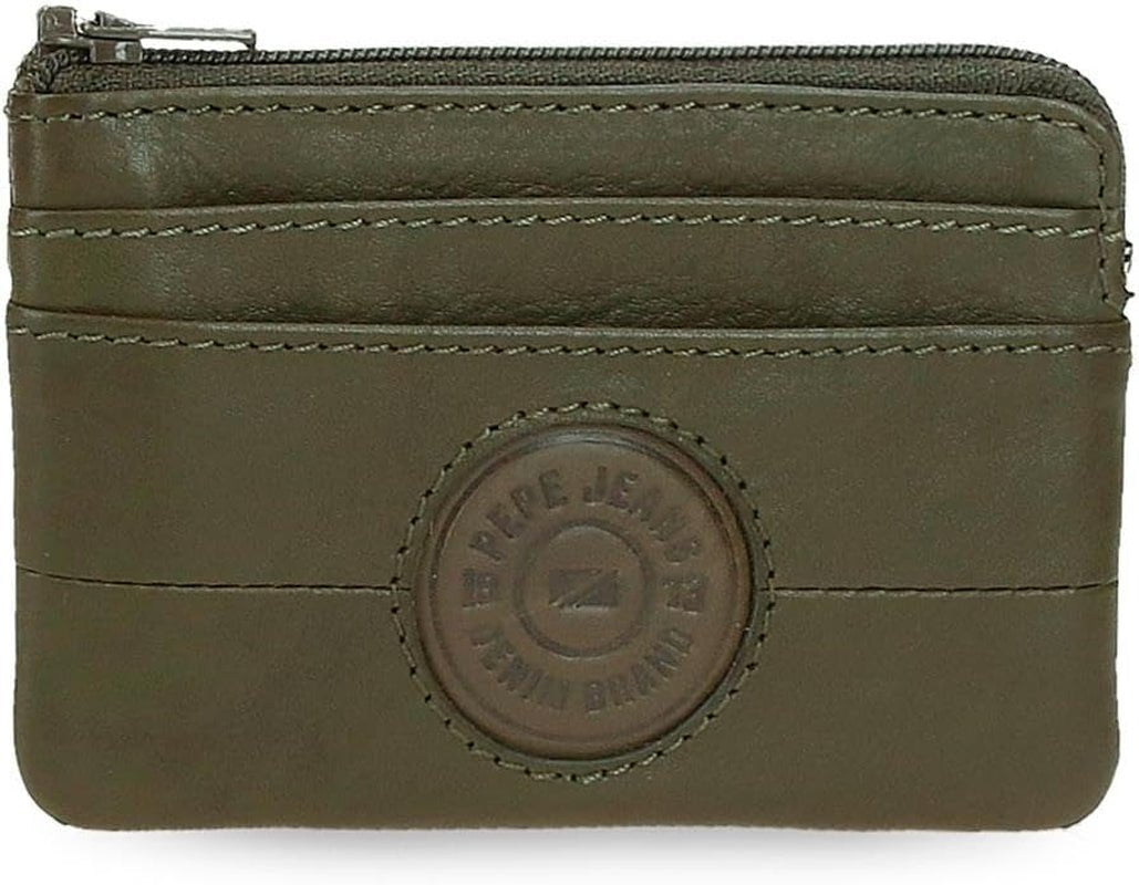 Pepe Jeans Cracker Cowhide Portefeuilles et porte-monnaie Noir Marron Vert Différentes tailles Portefeuille pour homme Naty Shop Green Purse