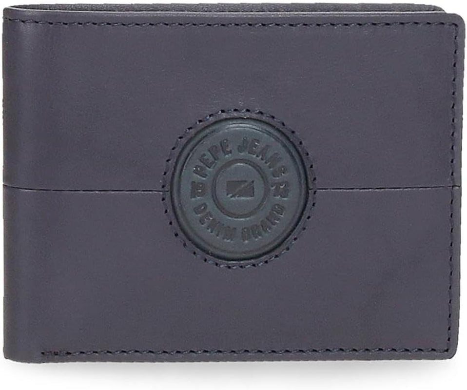 Portefeuilles et porte-monnaie Pepe Jeans Cracker en cuir de vache, noir, marron, vert, différentes tailles - Naty Shop