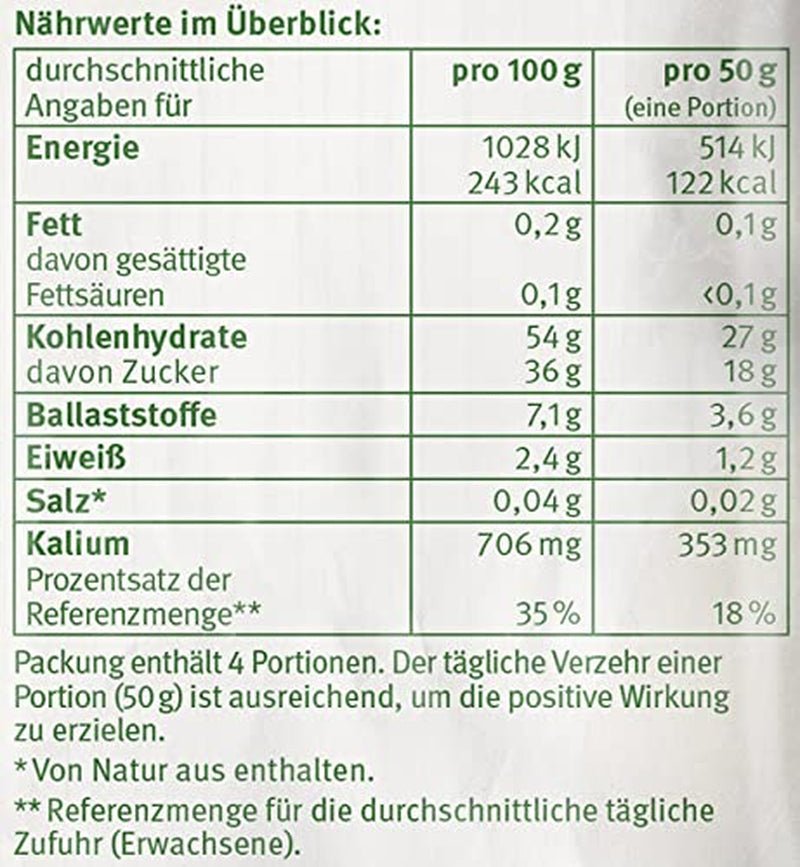 Prunes avec noyaux 200g - Aromatiques, fruitées et naturellement sucrées - Vegan, sans soufre, sans noyaux et sans sucre ajouté - Nutri-Score A (1 x 200g) Produits déshydratés Naty Shop