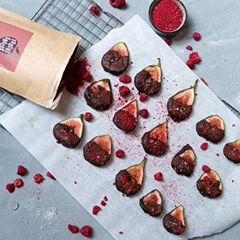 Poudre de fruits rouges : 100g de framboises, groseilles et fraises lyophilisées - fruits secs sans sucre ajouté, sans encre - bol à smoothie, poudre de smoothie - topping de NutriPur Produits déshydratés Naty Shop