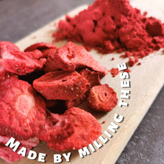 Poudre de fruits lyophilisés Poudre de fraise | Poudre de fraise lyophilisée Poudre de fraise | Poudre de fraise Smoothie Pudding aux fraises Fruits secs (100g) Produits déshydratés Naty Shop