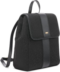 DKNY Sac à dos de tous les jours pour femme, logo noir/noir Naty Shop Sacs pour femme