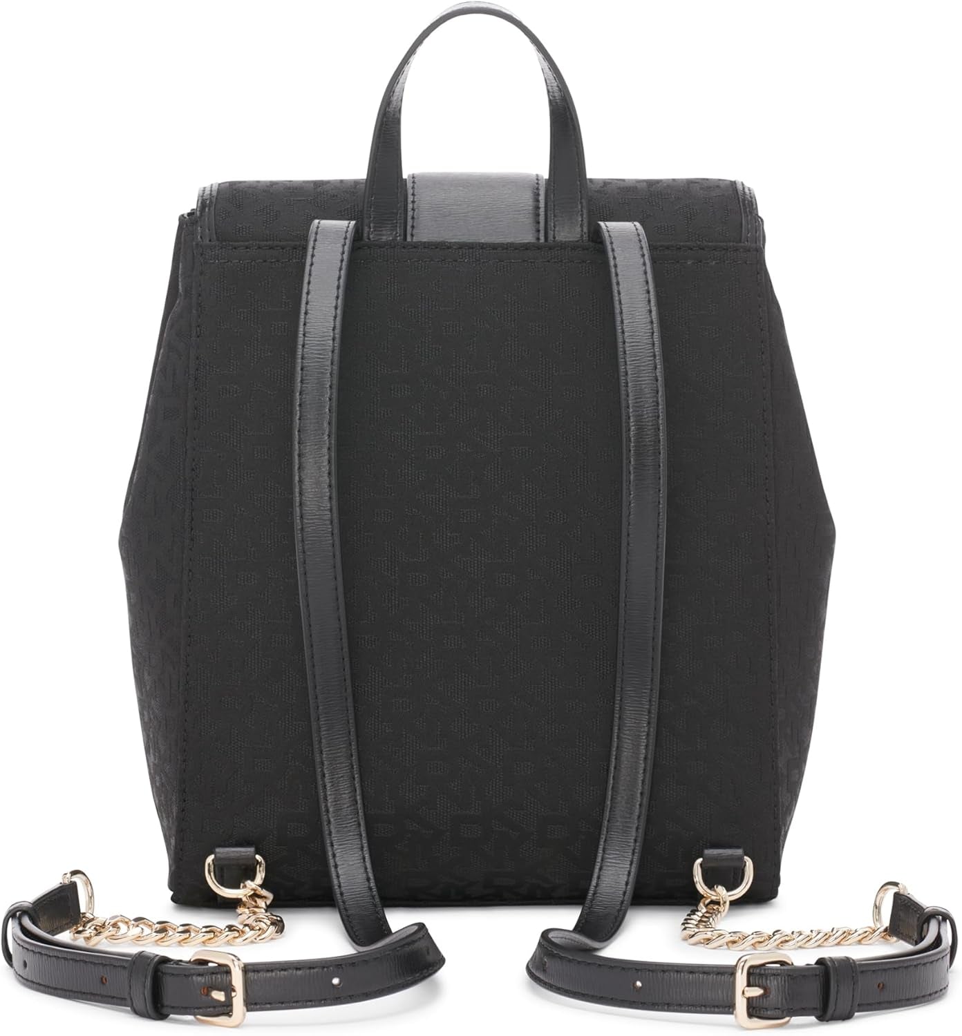 DKNY Sac à dos de tous les jours pour femme, logo noir/noir Naty Shop Sacs pour femme