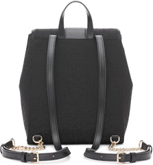 DKNY Sac à dos de tous les jours pour femme, logo noir/noir Naty Shop Sacs pour femme