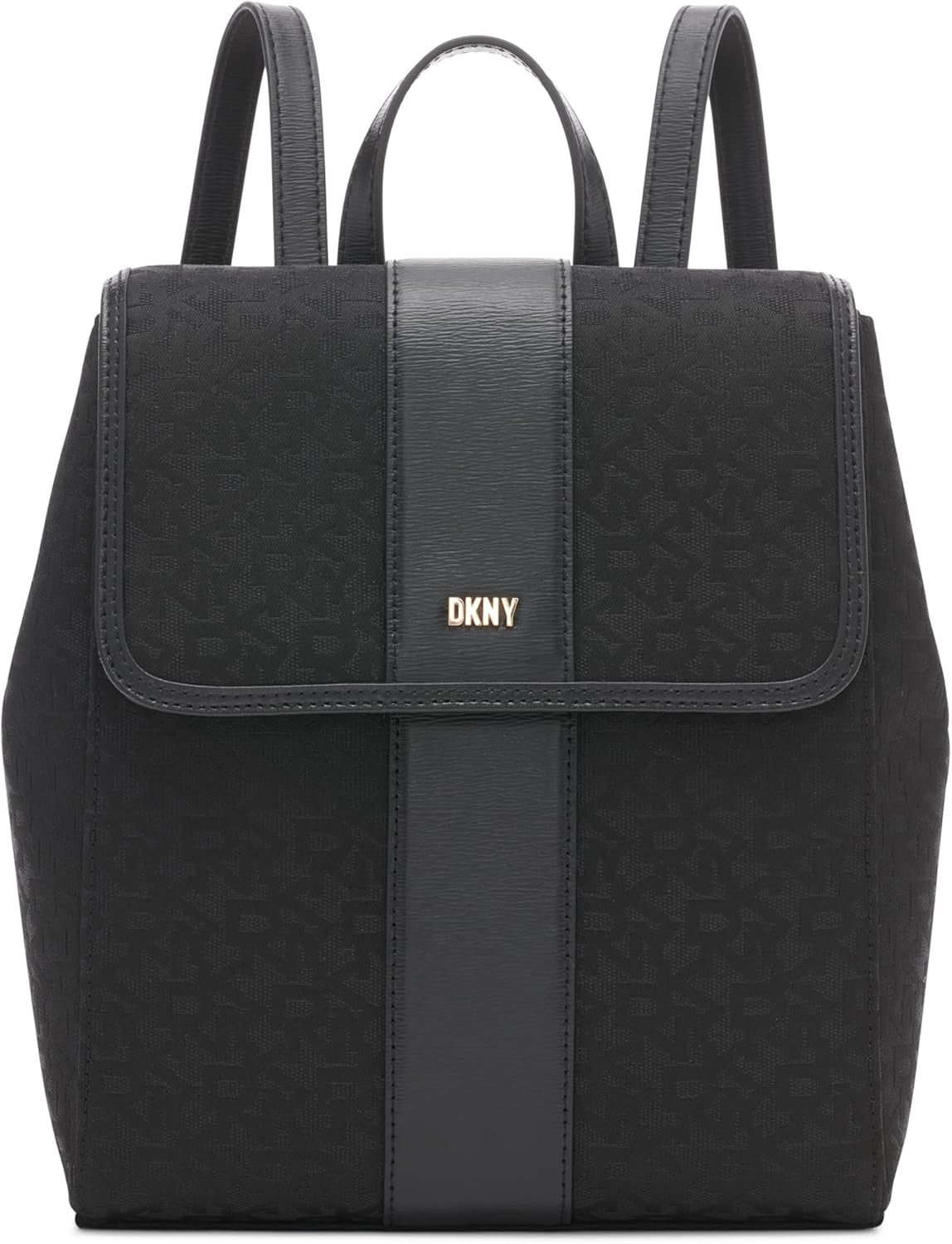 DKNY Sac à dos quotidien pour femme, logo noir/noir Naty Shop Sacs pour femme Titre par défaut