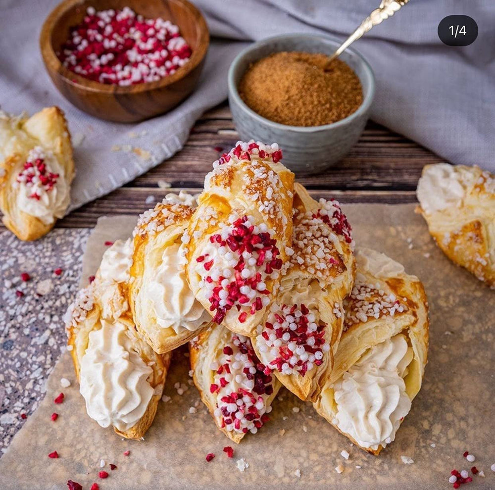 RUF Garniture Naturelle aux Framboises, Cerises, Chips de Riz, Sans Additifs Artificiels, Mélange de Fruits pour Porridges et Pâtisseries, Sans Gluten, Vegan, 15g (Pack de 3) Produits Déshydratés Naty Shop