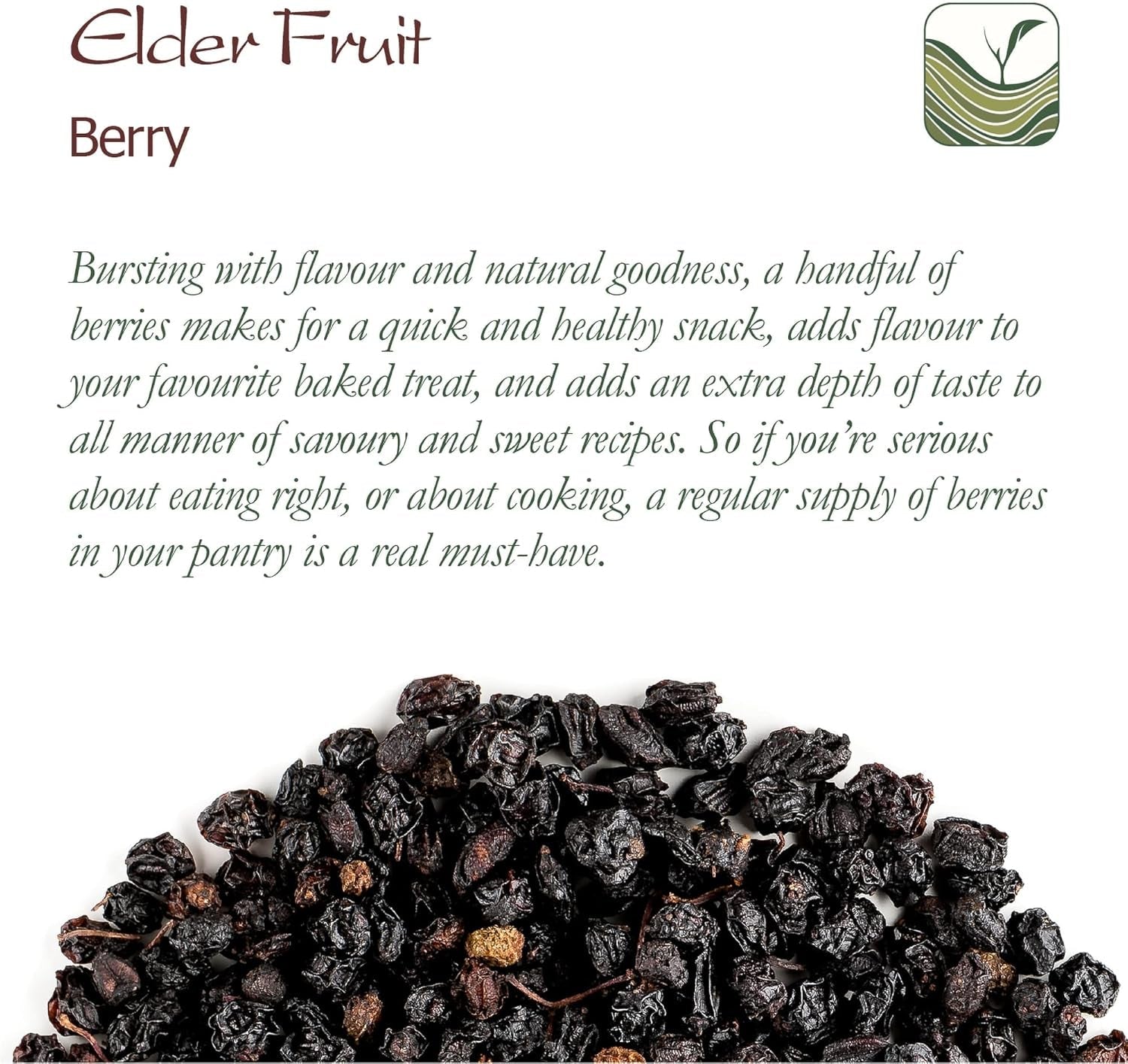 Sureau noir bio - baies de sambucus entières - sureau Produits déshydratés Naty Shop