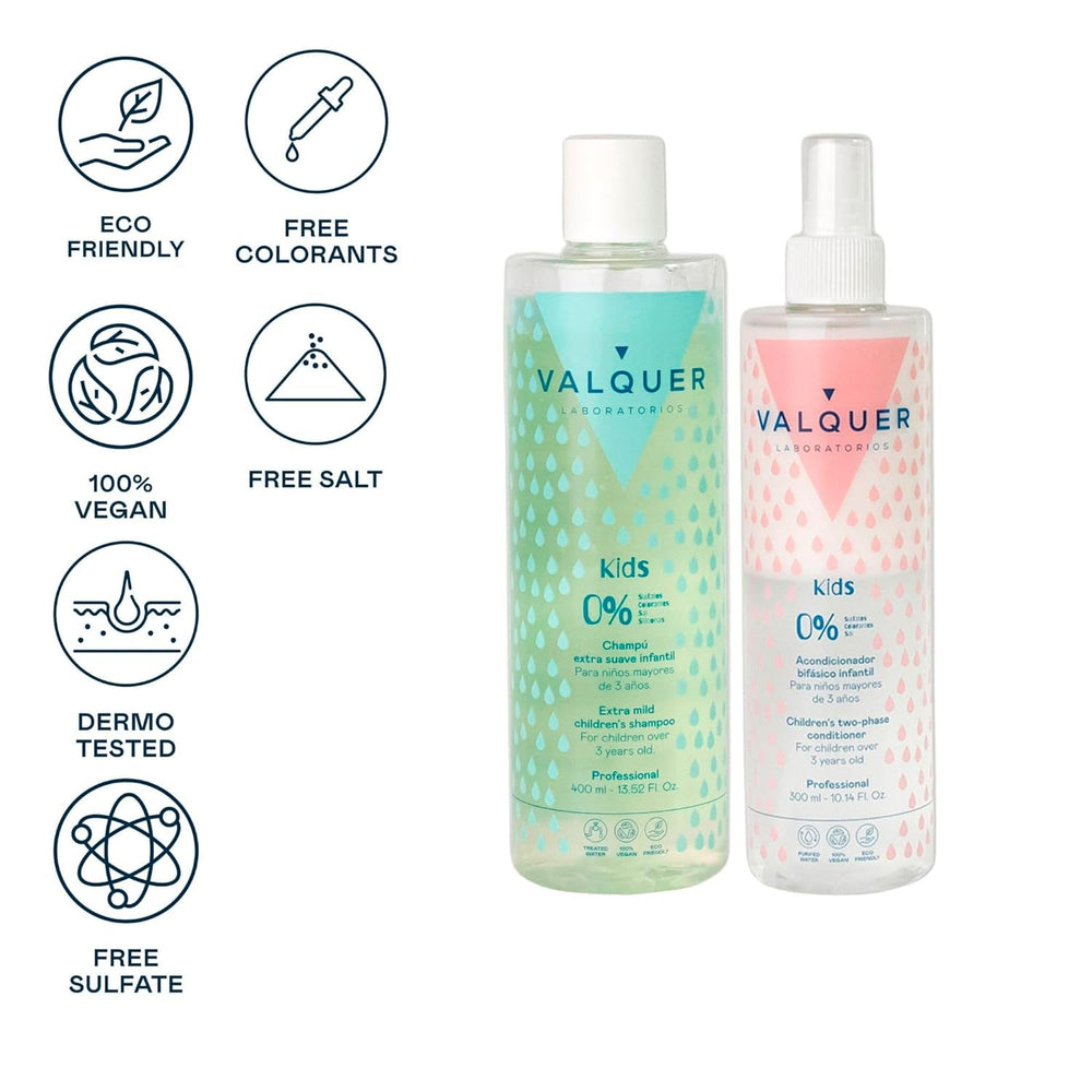 Shampoing et après-shampooing enfant Valquer sans silicones, sans sulfates, pour enfants Enfants - Bains et Soin Naty Shop