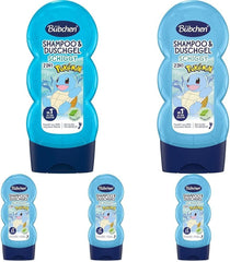 Shampoing et gel douche pour enfants, Pokémon Édition Schiggy, 230 ml (pack de 5) Enfants - Bain et soin Naty Shop 230 Ml (pack de 5)