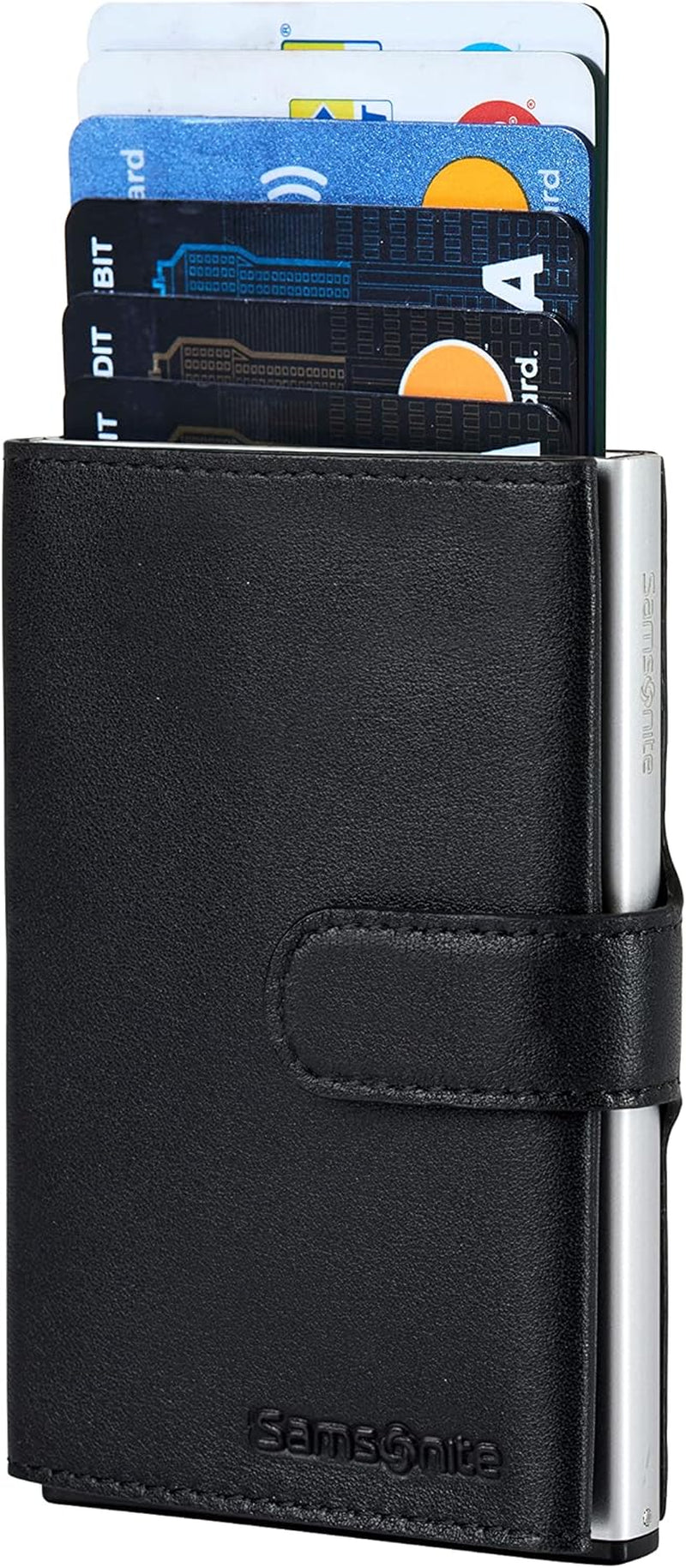 Samsonite Alu Fit SLG - Portefeuille, 10,2 cm, noir (black) Portefeuille homme Naty Shop