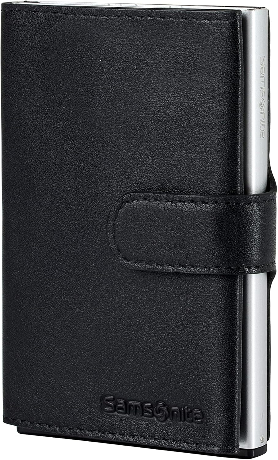 Samsonite Alu Fit SLG - Portefeuille, 10,2 cm, noir (black) Naty Shop Portefeuille homme Noir 10,2 cm