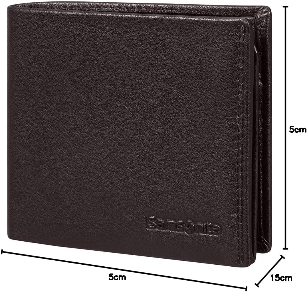 Samsonite Attack 2 SLG - Portefeuille, 10,5 cm, marron (Ebony Brown) Portefeuille homme Naty Shop
