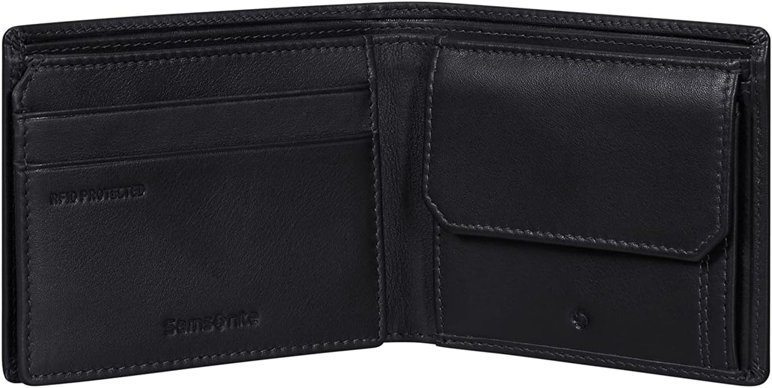 Samsonite Attack 2 SLG - Portefeuille, 10,5 cm, noir (black) Portefeuille homme Naty Shop