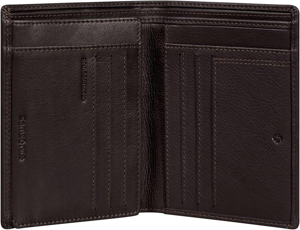 Samsonite Attack 2 SLG - Portefeuille, 12,5 cm, marron (Ebony Brown) Portefeuille homme Naty Shop