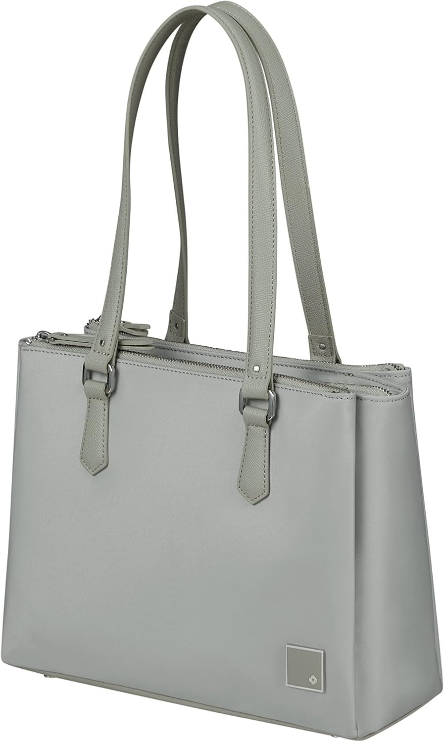 Samsonite Essentially Karissa - Sac bandoulière à 3 compartiments, 34 cm, noir (black) Sacs Femme Naty Shop Gris (Dove Grey)