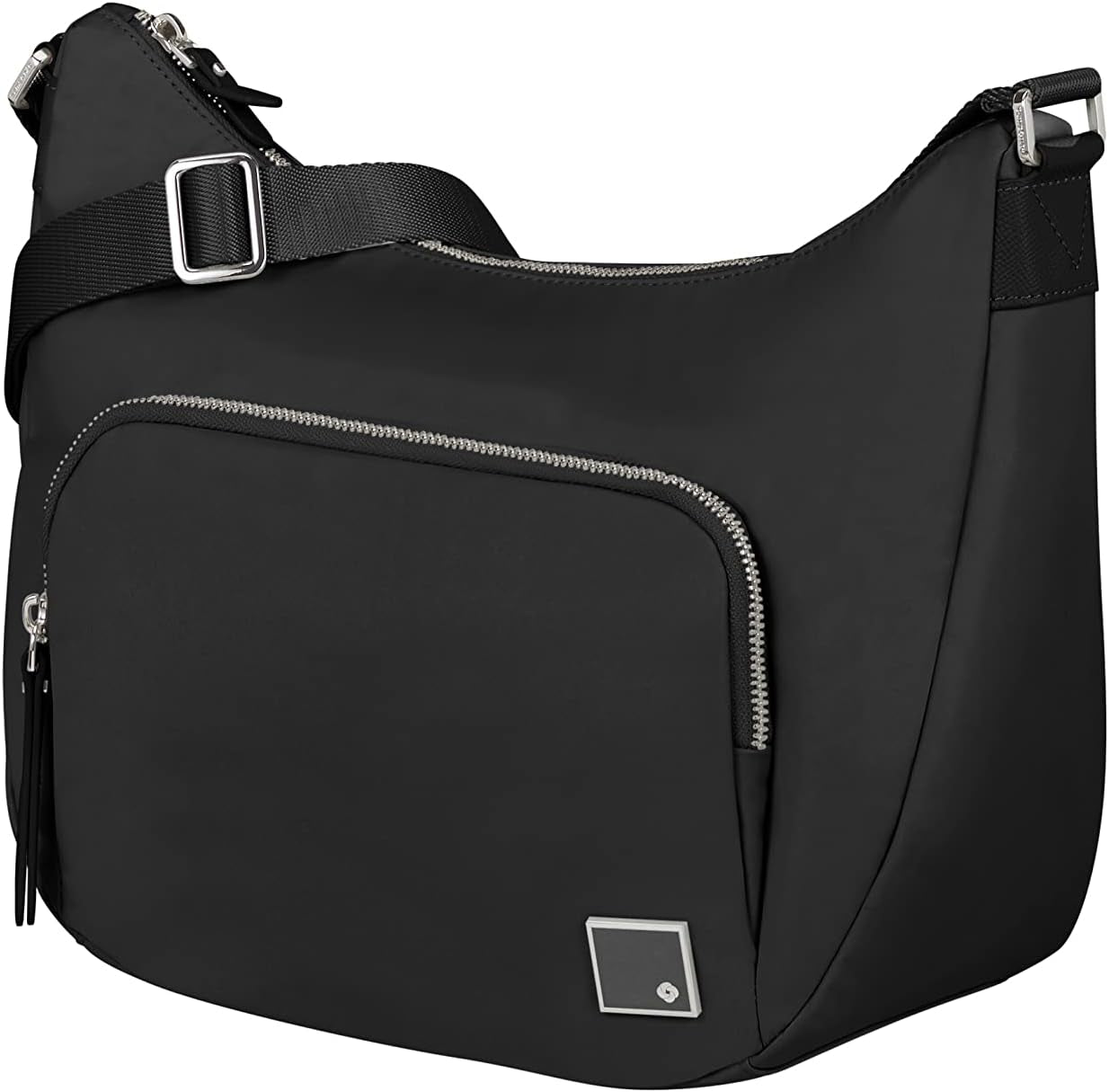 Samsonite Essentially Karissa - Sac à bandoulière M, 36 cm, Noir (Noir) Sacs femme Naty Shop Noir (Noir) Sac à bandoulière M
