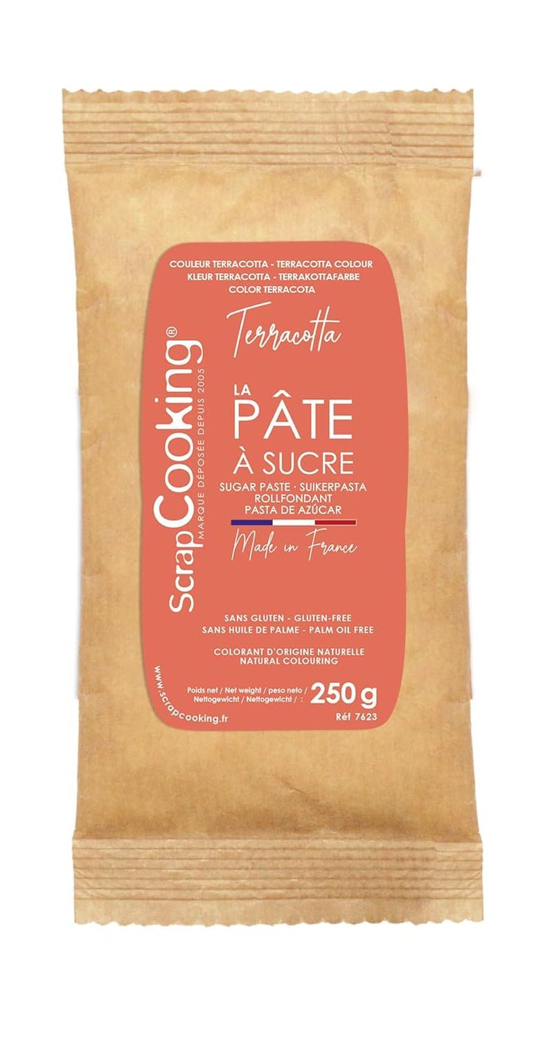 ScrapCooking - Pâte à Sucre Vert Sauge 250g - Colorant d'Origine Naturelle - Sans Gluten, Sans Huile de Palme - Pour Gâteaux, Pâtisseries Anniversaire - Vert Pastel - Fabrikie en France - 7621 Pâte à sucre Naty Shop Terre cuite rouge