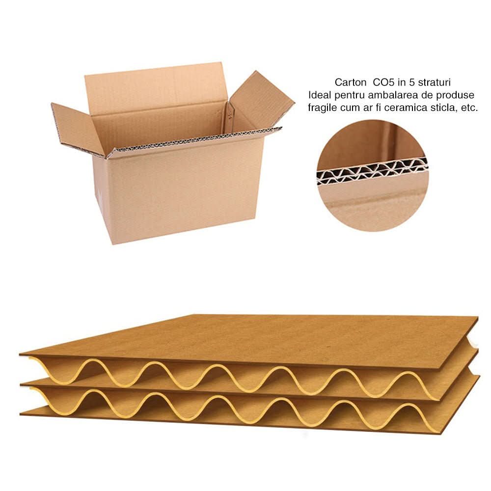Lot de 20 cartons CO5, CB, 270 x 150 x 200 Cartons d'emballage Nati Shop