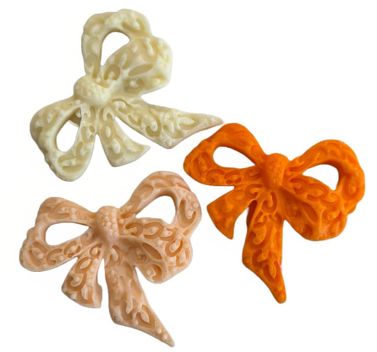 Set 3 fundite comestibile din zahar Decoratiuni din Pasta de Zahar Nati Shop