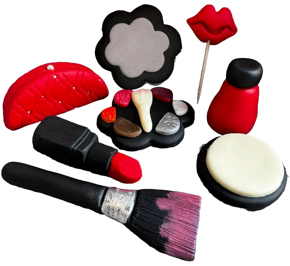 Lot de 8 décorations comestibles en sucre, Décorations Cosmétiques en Pâte à Sucre Nati Shop