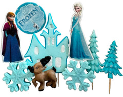 Lot de 9 décorations comestibles en sucre, Décorations Glacées en Pâte à Sucre Nati Shop