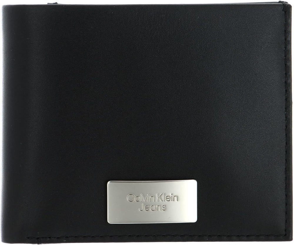 Calvin Klein Jeans Coffret cadeau pour homme avec portefeuille à deux volets et étui pour AirPods, noir (noir), taille unique Portefeuille pour homme Naty Shop