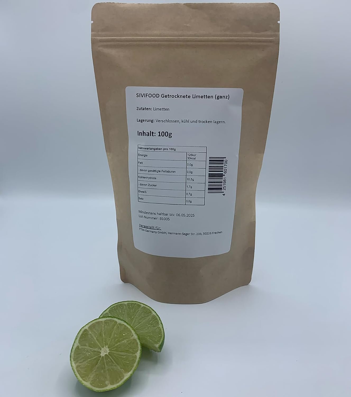 SIVIFOOD citrons verts entiers séchés 100g - Limo Amani Loomi citrons verts entiers séchés naturellement aromatiques Limu Omani Omani lime déco Produits déshydratés Naty Shop