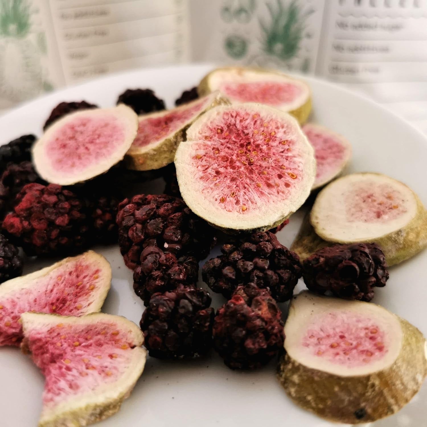 Figues lyophilisées Figues séchées 100% naturelles | Sans sucre ajouté Bonbons lyophilisés sains | Fruits lyophilisés Figues lyophilisées | ZingyZoo (100g) Naty Shop produits déshydratés