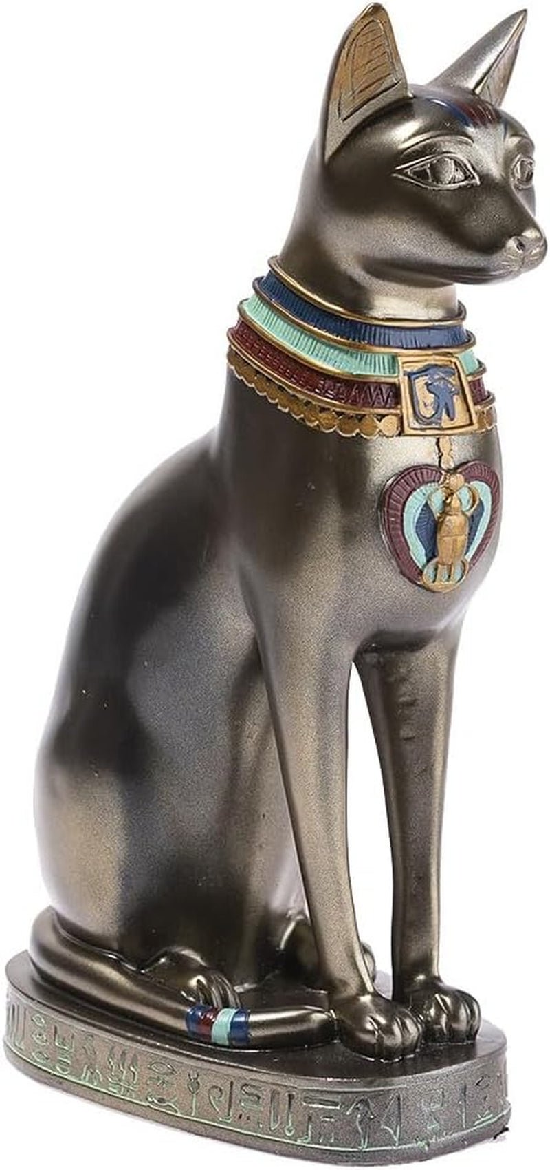 - Statuetă Bastet 21 cm - Statuetă pisică egipteană - Statuie decorare Egiptul Antic - Figurină pisică - Bust egiptean - Decorațiune originală idee cadou - Sculptură zeitate Statuete si sculpturi Naty Shop