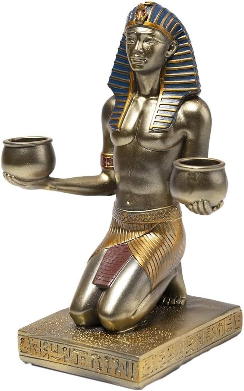 - Statuetă Bastet 21 cm - Statuetă pisică egipteană - Statuie decorare Egiptul Antic - Figurină pisică - Bust egiptean - Decorațiune originală idee cadou - Sculptură zeitate Statuete si sculpturi Naty Shop Offrande