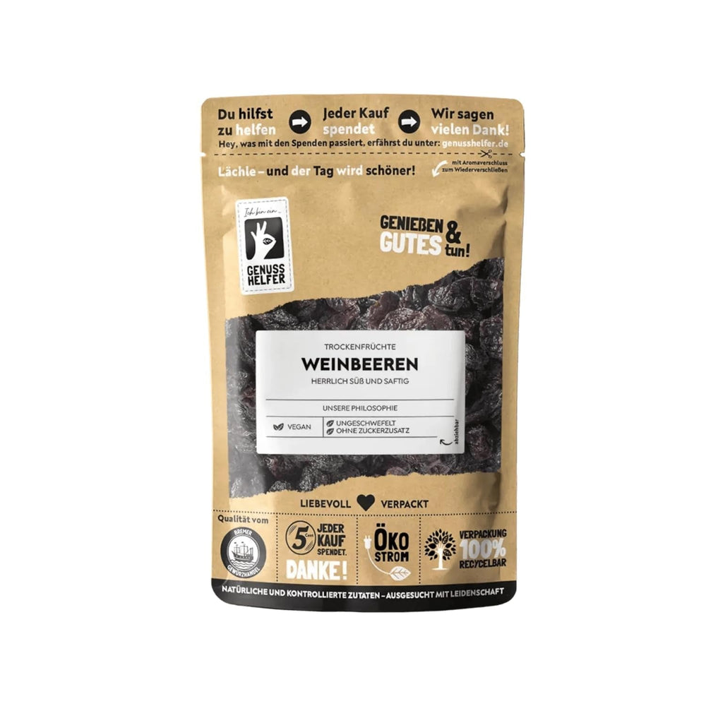 Raisins Bremer Gewürzhandel, séchés, non sulfurés et sans sucre ajouté, 1kg Produits déshydratés Naty Shop 500 G