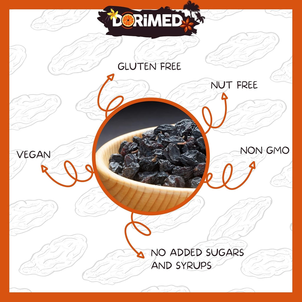 Struguri sultanine Coacăze 1 kg I Struguri sultanine uscate I Struguri sultanine corintice I Origine greacă | Struguri sultanine fără semințe, dulci și dulci | Struguri deshidratați, uscați sau deshidratați | Fără zahăr | Produse deshidratate Naty Shop