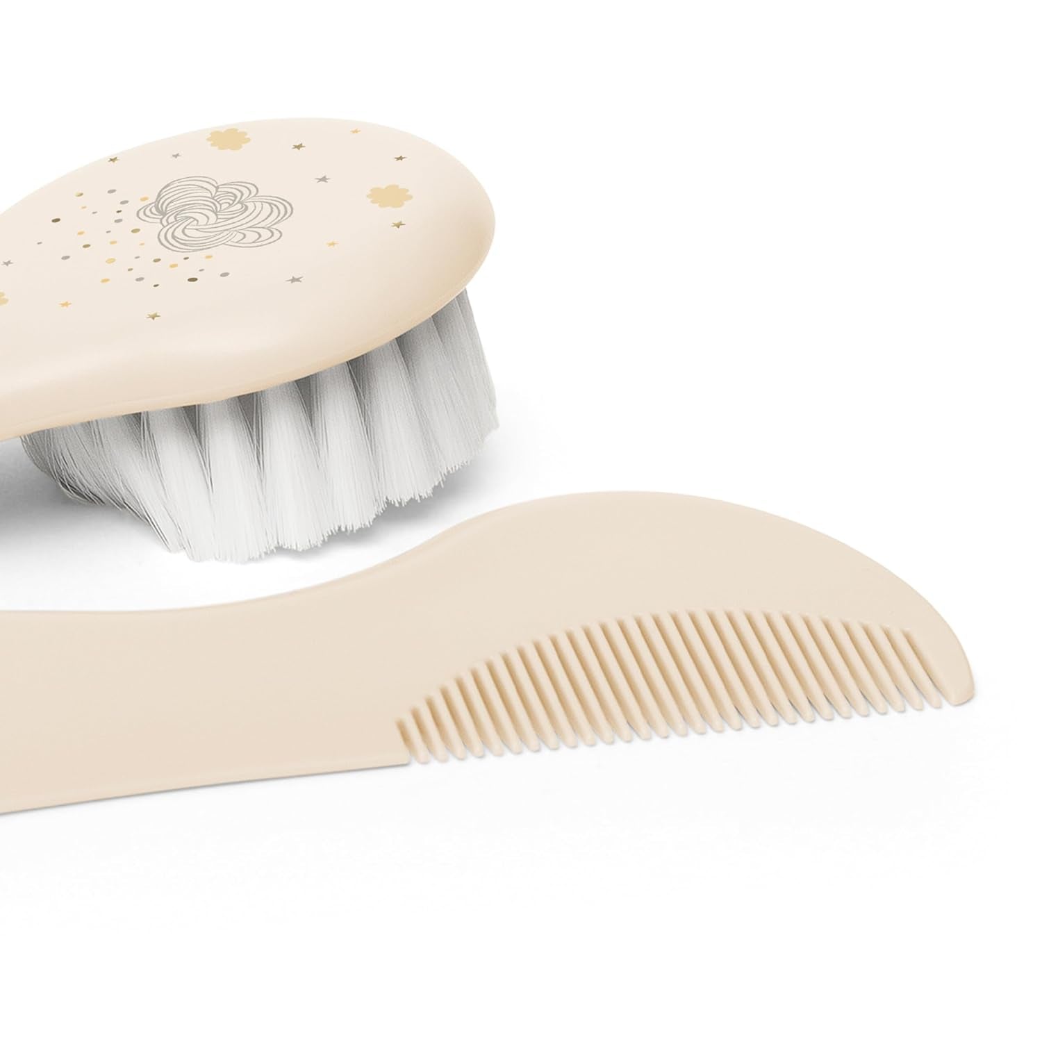 Suavinex 3162385 Peigne avec brosse, blanc Enfant - Bain et Soin Naty Shop