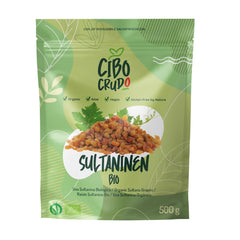 Raisins secs soufrés bio - 500g. Déshydraté et cru. Sultanes déshydratées sans sucre ajouté à consommer comme collations ou desserts. Produits déshydratés Naty Shop Titre par défaut