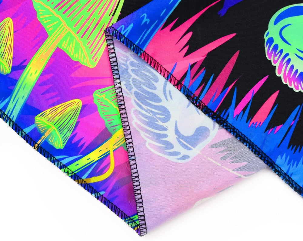 Tapisserie alishomtll lumière noire art mural abstrait Maison - Accessoires et Décorations Naty Shop