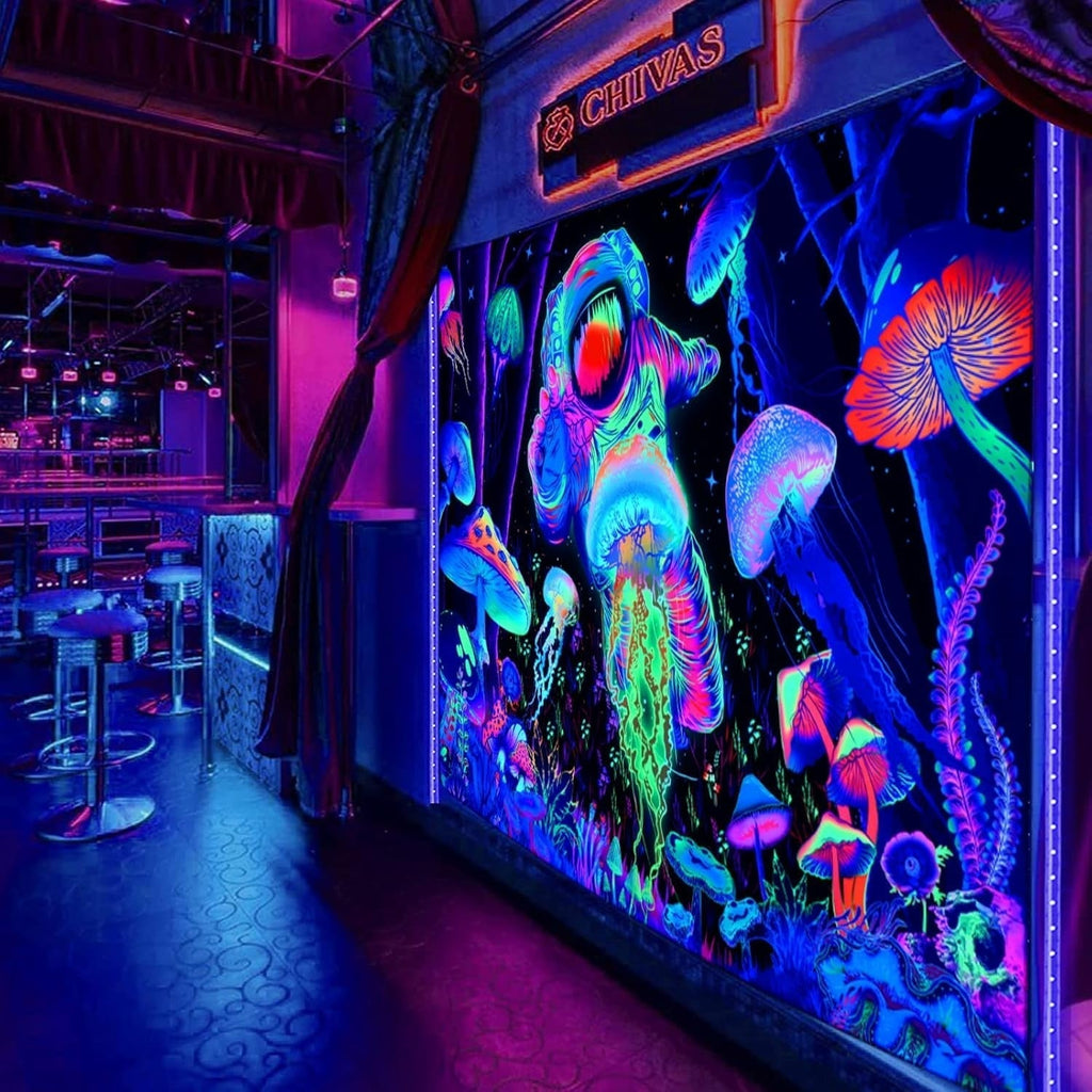 Tapiserie alishomtll black light abstract wall art Casa - Accesorii si Decoratiuni Naty Shop