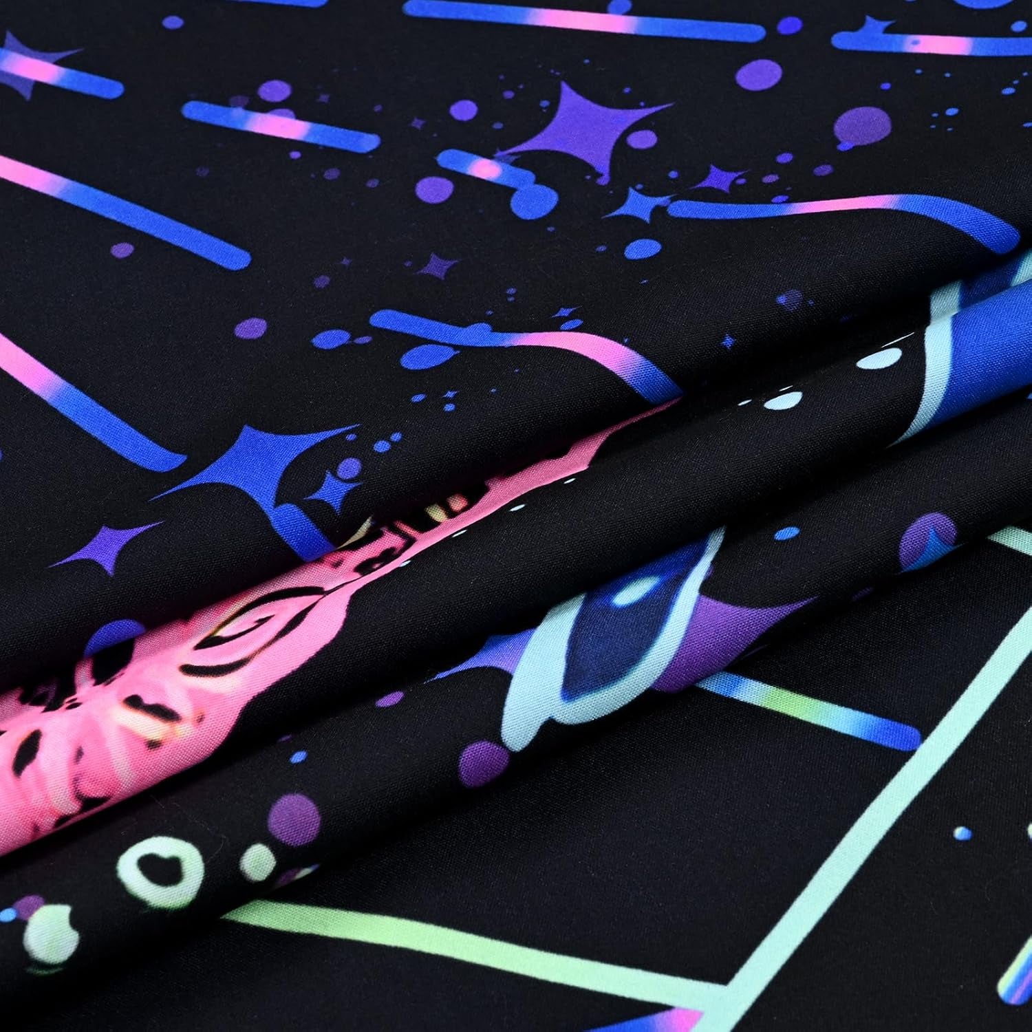 Tapisserie alishomtll champignon fluorescent lumière noire mandala Accueil - Accessoires et Décorations Naty Shop