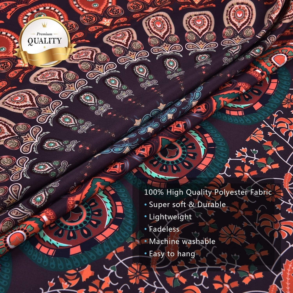 Tapisserie alishomtll bohème mandala toile sable Accueil - Accessoires et Décorations Naty Shop