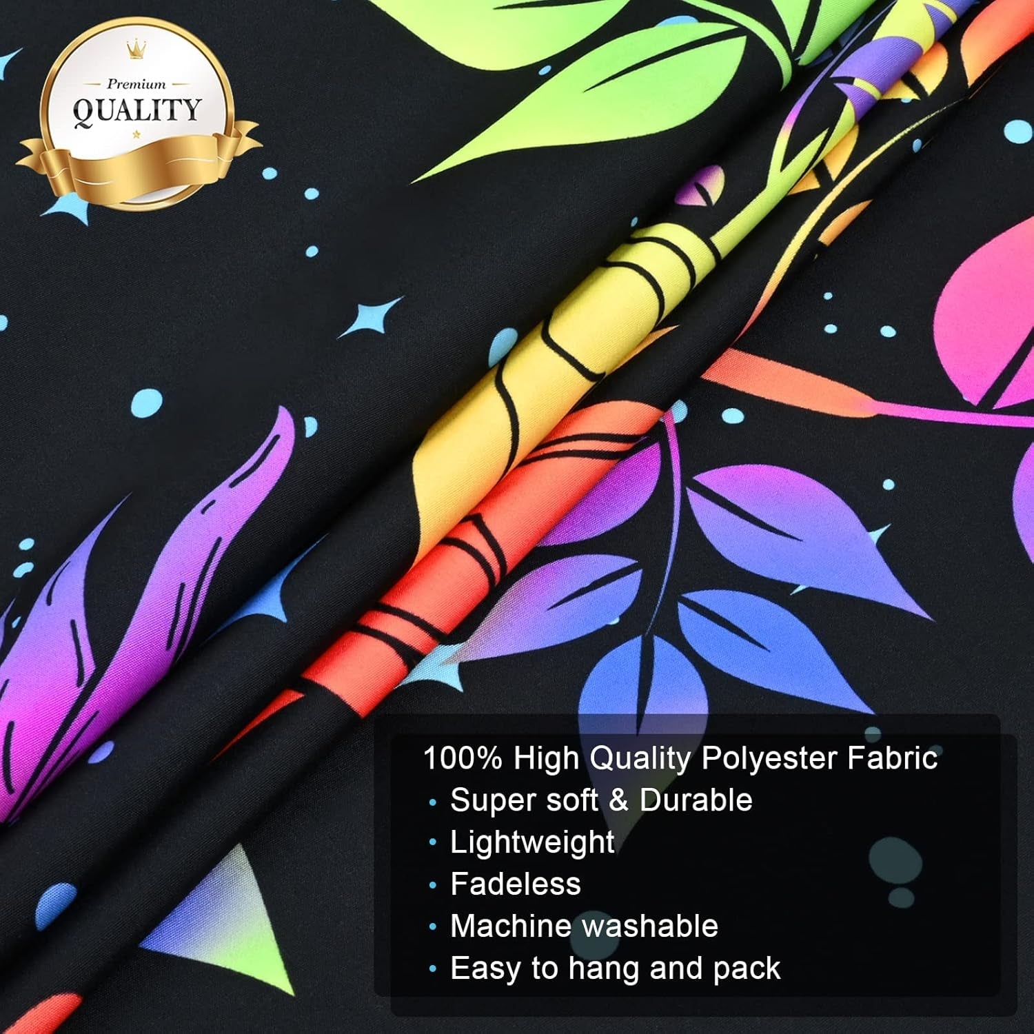 Tapisserie alishomtll arbre vie fluorescent soleil et lune Accueil - Accessoires et Décorations Naty Shop