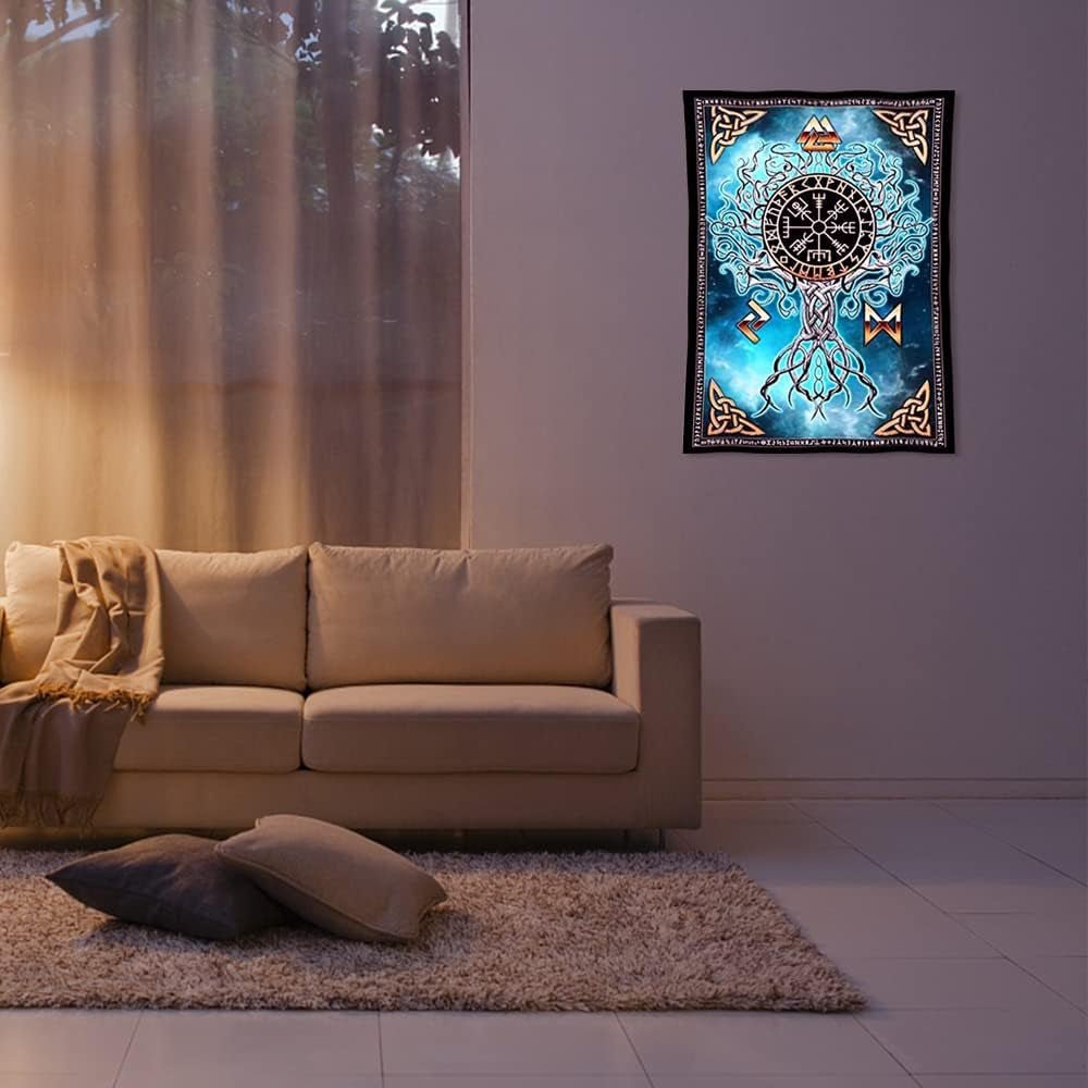 Tapisserie art viking nordique Maison viking - Accessoires et Décorations Naty Shop