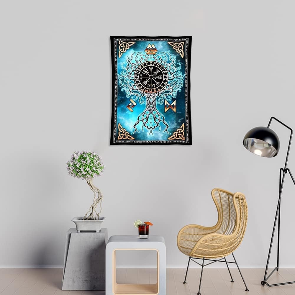 Tapisserie art viking nordique Maison viking - Accessoires et Décorations Naty Shop