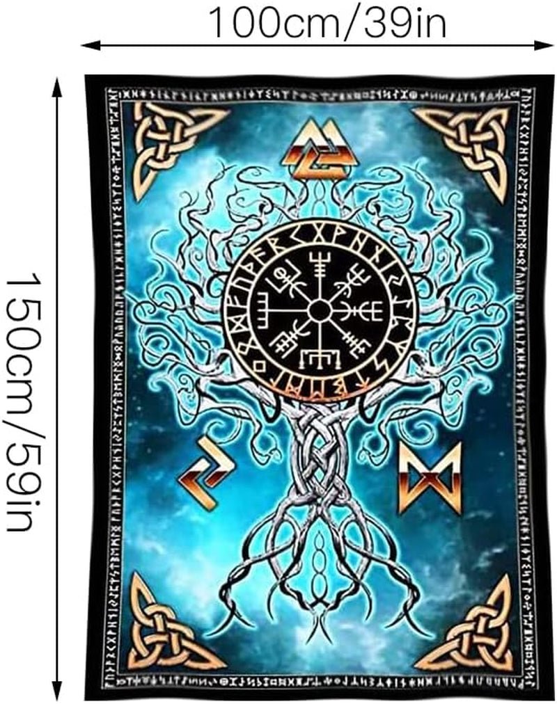 Tapisserie art viking nordique Maison viking - Accessoires et Décorations Naty Shop