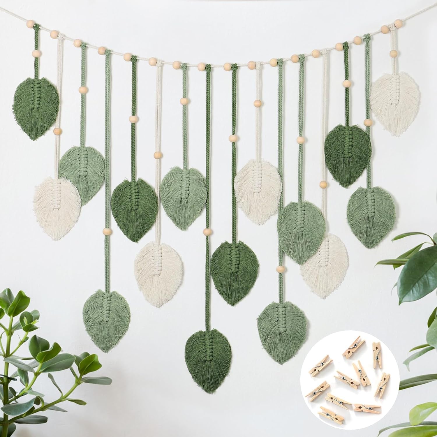 Tapiserie betylifoy wall hanging large deco leaf Casa - Accesorii si Decoratiuni Naty Shop Salutări