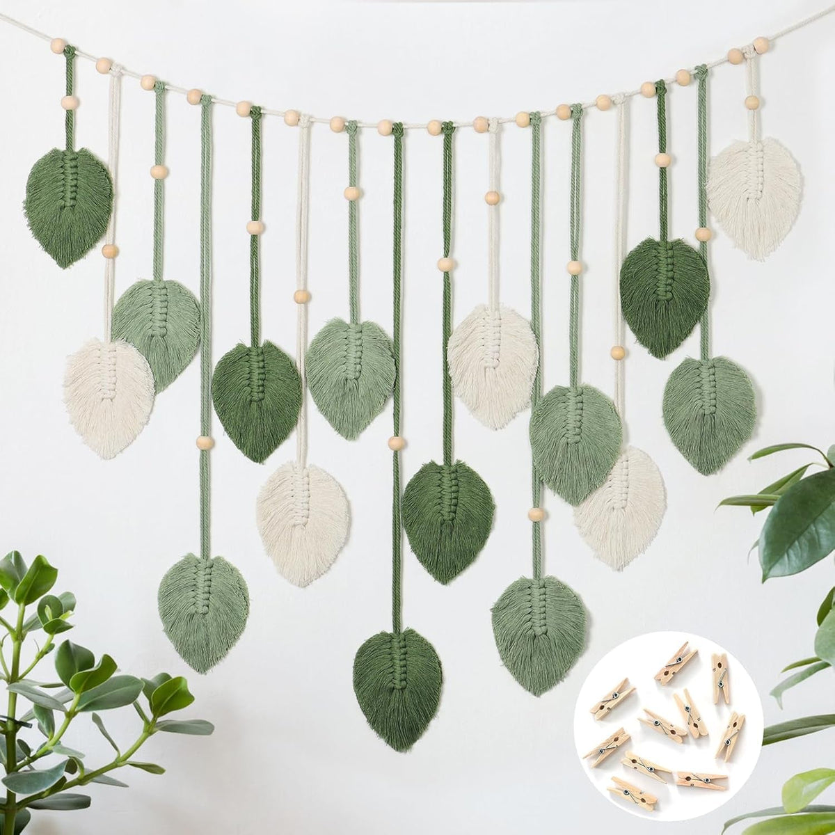 Tapiserie betylifoy wall hanging large deco leaf Casa - Accesorii si Decoratiuni Naty Shop Salutări