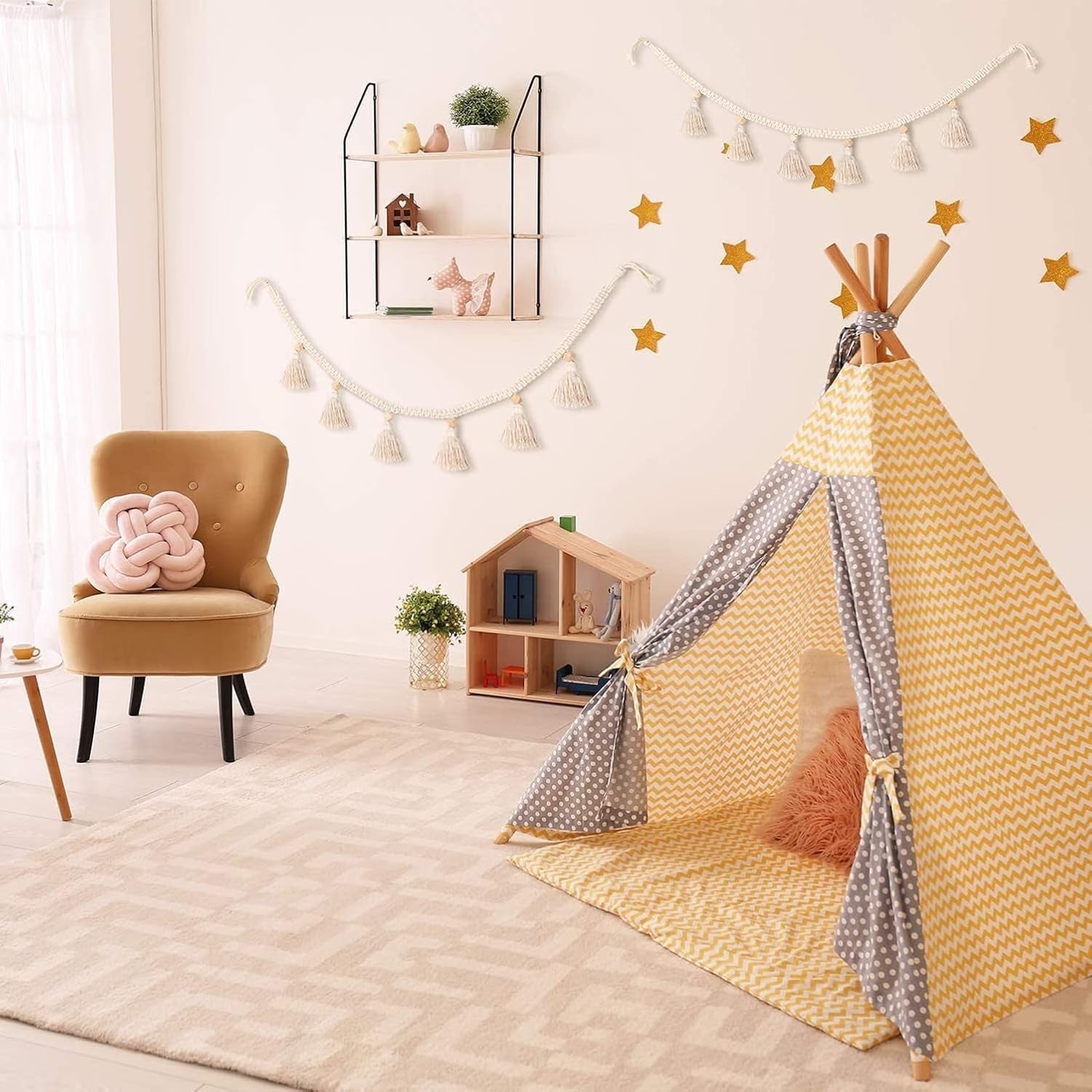 Pièces de tapisserie franges guirlande bannière tissus en coton Accueil - Accessoires et Décoration Naty Shop