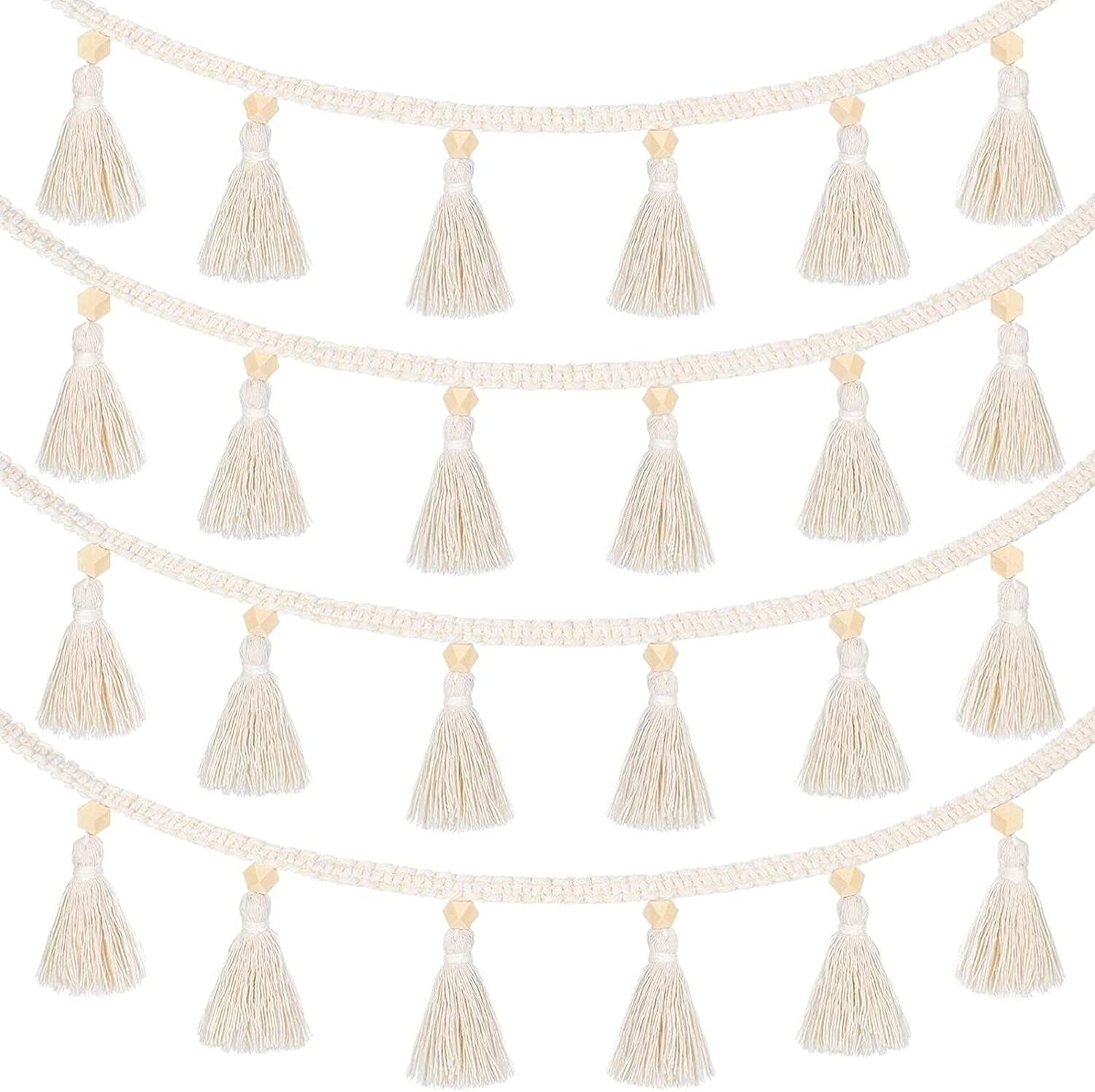 Pièces de tapisserie franges guirlande bannière tissus en coton Accueil - Accessoires et Décorations Naty Shop Default Title